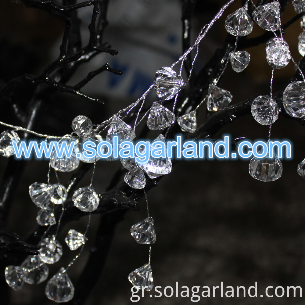 Crystal Diamond Bead Garland